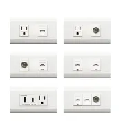 (店+)【Panasonic 國際牌】松下星光系列開關插座  弱電組合  電話 網路 電視 USB+typeC 插座