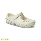 Crocs 卡駱馳 (女鞋) 波波瑪麗珍克駱格 Echo Mary Jane Clog-極白色-211996-2MD
