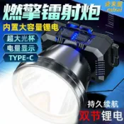 未來屋 【超亮遠射】頭燈 LED頭燈 充電頭燈 強光頭燈 頭戴式手電筒 戶外釣魚燈 礦燈 黃白光雙光源 遠射照明 登山露營必備