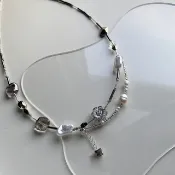 冰鏡 串珠項鍊 淡水珍珠