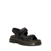 Dr. Martens 馬汀 Forster 織帶黑色涼鞋男款