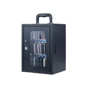 (店+)手機保管箱存放櫃手機收納盒子帶鎖鋼鐵製手機保險箱帶鎖壁掛