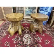【香川家居】高雄展示廳《原生態老柚木 花檯小凳》小椅 手工柚木凳 柚木 小椅 無毒傢具 柚木椅 圓椅 實木椅