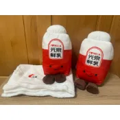 光泉鮮乳造型抱枕毯（內附白色絨毛毯）