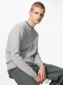 【UNIQLO】男裝 喀什米爾圓領毛衣(長袖) 486074