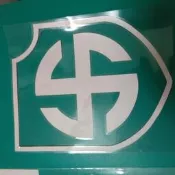 	二戰德軍{逸品居獨逸專賣}.非美軍英軍俄軍.勳章軍帽 模型.兵人.軍品古董1:1卍納粹德軍車用防水貼紙第5SS現貨!