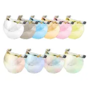 (店+)【EVO】泡泡鏡片 安全帽護目鏡 抗UV 三扣式鏡片 安全帽鏡片 透明長鏡片 防水鏡片 護目鏡 長鏡片 安全帽 鏡片