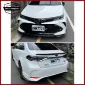 12代 ALTIS 空力套件前下巴側裙尾翼後下巴包角改裝防撞空力套件外飾改裝