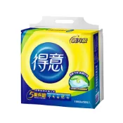 (店+)【得意】連續抽取式花紋衛生紙 100抽x10包x2串