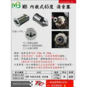 MB機車兄弟 鋁合金排氣管消音塞 23mm