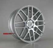 【台灣製造】KR1060 類ADV.1新款網狀鋁圈樣式 18吋 5孔112/120 8J / 9J 前後配 銀車面