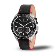 【MASERATI 瑪莎拉蒂】TRAGUARDO 時尚三眼計時皮帶腕錶45mm(R8871612028)