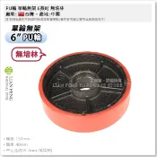 【工具屋】*含稅* PU輪 單輪無架 6英吋 優力輪 1540 重型 推車輪 工作車 工具車 輪子 儀器 機台