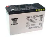 頂好電池-台中 台灣湯淺 YUASA REC 12V-10AH 深循環免保養鉛酸密閉電池~電動車電池 D