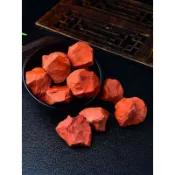 🚀臺灣出貨🚀天然紅碧玉原石擺件雞血石大塊毛料魚缸花盆造景裝飾礦石標本