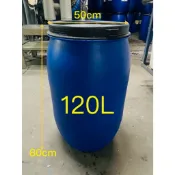 【二手】120L藍色塑膠桶 萬用桶耐酸鹼(⭐可宅配:一單限1桶)⭕耐腐蝕 回收桶 儲水桶 化工桶 廢油回收 儲料桶