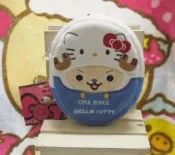 日版﹝Sanrio﹞限定※ONE PIECE x Hello kitty喬巴※絨毛【喬巴變裝kitty造型】掛式收納包/