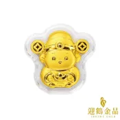 純金9999 0.1克 黃金發財官 黃金 發財 財神爺 招財 永和迎鶴金品  Z-