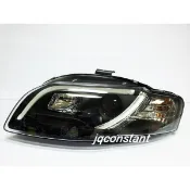 全新 AUDI A4 05-08年 B7 DRL 仿R8 LED光條 黑框 晶鑽 魚眼大燈
