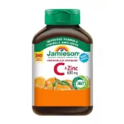 💥現貨免運💥加國嚴選 加拿大 Jamieson 健美生 維他命C 500mg + 鋅 咀嚼錠 (340粒) 甜橙口味