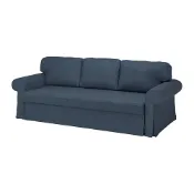 【IKEA 宜家家居】VRETSTORP 三人座沙發床布套，kilanda 深藍色