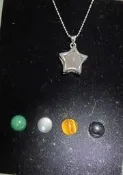 二手 石尚自然探索屋-五行幸運星墜鍊盒組（可更換中間的圓石）