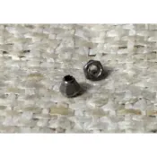 錐形切角銀珠、泰北手工約1.8mm 實心995純銀，(一標20顆) 寶盒V047