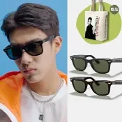 【RayBan 雷朋】Wayfarer 膠框抗UV太陽眼鏡(RB2140F-901、902 52mm 54mm)