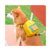 (店+)寵物奇城🐾🏚️ 狗狗的牽引繩狗狗自背包中小型犬柴犬柯基泰迪胸背帶書包遛狗牽引繩