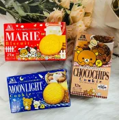 日韓小潼 日本 MORINAGA 森永 瑪麗牛奶風味餅21枚入/月光雞蛋風味餅14枚入/可可脆片餅12枚入 三種口味可選｜全店$299 全家取貨免運｜滿額折500｜APP下單最高賺19%點數⚡