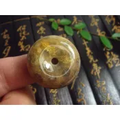 ◎臻品閣◎ 天然~珊瑚玉 菊花玉 平安扣 玉墬 精品珊瑚玉 S27