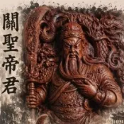 迎008_關聖帝君 恩主公 關二哥 神像神飾 項鍊 台灣雕刻 雷擊木 雷棗 雷桃 道長開光【迎仙客】