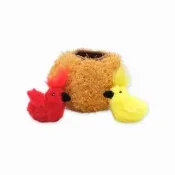 【ZippyPaws】貓貓不要追-巢裡的小雞(貓咪玩具 貓草玩具 寵物玩具 貓薄荷 嗅聞玩具)