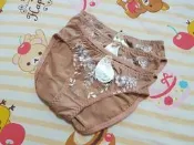 女 Fascinate 凡思媚特 三角褲 三角內褲 中腰 低腰 花 蝴蝶結藕色咖啡米色 尺寸F ➯適穿 S M L