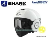 新莊【騎士瘋】法國 SHARK RAW TRINITY系列 附護目鏡 鼻罩 複合材質 3/4 安全帽