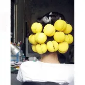 💥熱銷懶人大波浪海綿卷發球草莓蘑菇卷發器可帶著睡覺卷美發工具神器神奇海綿捲髮球 海綿球 捲髮球 蛋糕球 可做 波浪捲 梨
