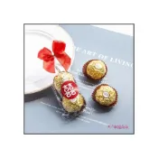 (店+)囍字 金莎巧克力2入喜糖包-二次進場 桌上禮 婚禮小物 g2631 