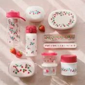日本 Afternoon Tea【東京出貨】草莓保溫杯 不鏽鋼 一鍵開啟 透明水壺 便當盒 野餐盒