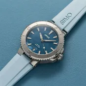 Oris 豪利時 Aquis 時間之海 300米潛水珍珠貝機械女錶-36.5mm 0173377704155-0741865FC