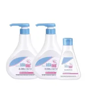 施巴PH5.5嬰兒泡泡露500ml*2瓶+洗髮150ml 媽媽好婦幼用品連鎖