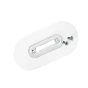 【1Z Life】免釘可調式強力無痕不鏽鋼螺絲貼掛勾-平頭螺絲-短款-4入(螺絲貼片 壁掛 無痕壁掛 可移動)  
