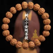 免運🔥小金剛菩提樹王爆肉雙龍金剛文玩 單圈盤龍金剛盤玩梅花手串手鍊 招財開運 轉運平安 辟邪擋災 祈福開光手串
