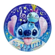 (店+)【HUNDRED PICTURES 百耘圖】【拼圖貓】百耘圖-Stitch星際寶貝【大臉系列】吐舌頭拼圖磁鐵16片-透明(圓) HPD0116047