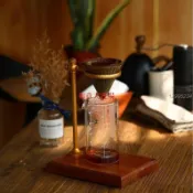 【實木手沖架】咖啡架 濾杯架 濾杯支架 實木整塊 胡桃木底座 可調高度 咖啡濾杯 支撐架 咖啡用具 手沖咖啡架 木製咖啡