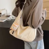 手提袋 手提 托特包 通勤包高顏值日系ins大容量單肩包包女休閑餃子包大學生上課通勤斜挎包凱瑟琳莎莎