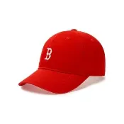 【MLB】童裝 可調式軟頂棒球帽 童帽 波士頓紅襪隊(7ACP7704N-43RDD)