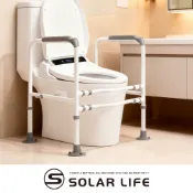Solar Life 索樂生活 馬桶扶手架 馬桶助力起身 老人安全扶手 免打孔浴室扶手 防滑起身輔助架 廁所安全輔助器