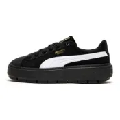 (店+)【PUMA】372613-01 彪馬 Platform Trace V 織物 舒適 減震耐磨 低幫 板鞋 女款 黑白