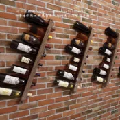 〈暖居生活〉壁掛式 家用 酒架 酒吧 紅酒 簡約創意 葡萄酒架 紅酒瓶掛墻啤酒