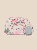 【Cath Kidston】Hackney Rose 經典款亮面拉鏈化妝包（附美妝鏡）